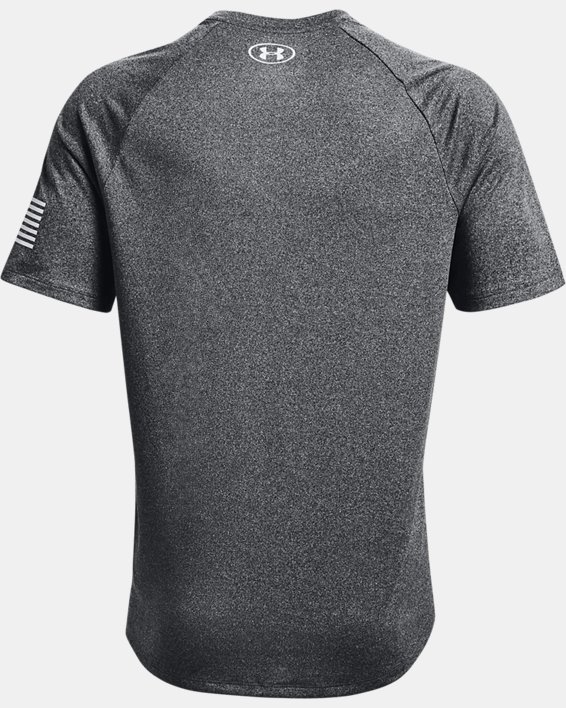 Men's UA Tech™ Freedom Short Sleeve T-Shirt, Black, pdpMainDesktop image number 5